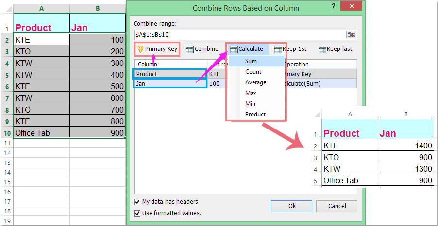 excel mac sumif conditions for two columns